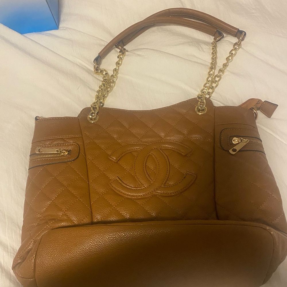 CHANEL TAN PURSE